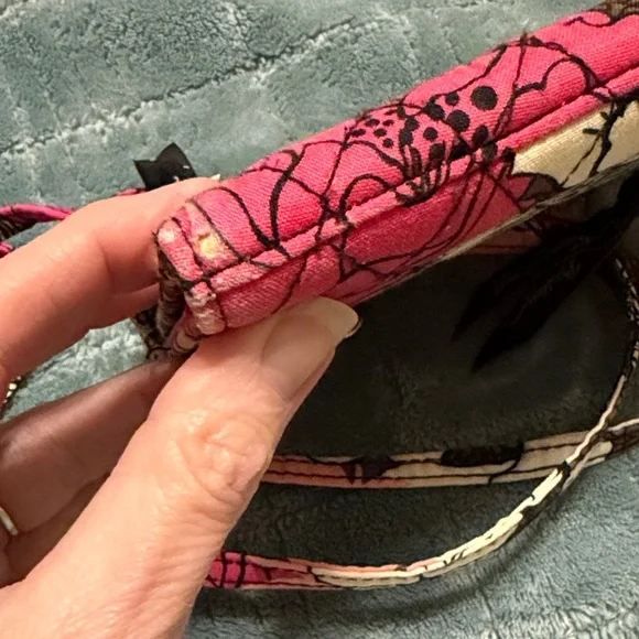 Vera Bradley Pink and Brown Floral Crossbody Bag - Picture 5 of 5